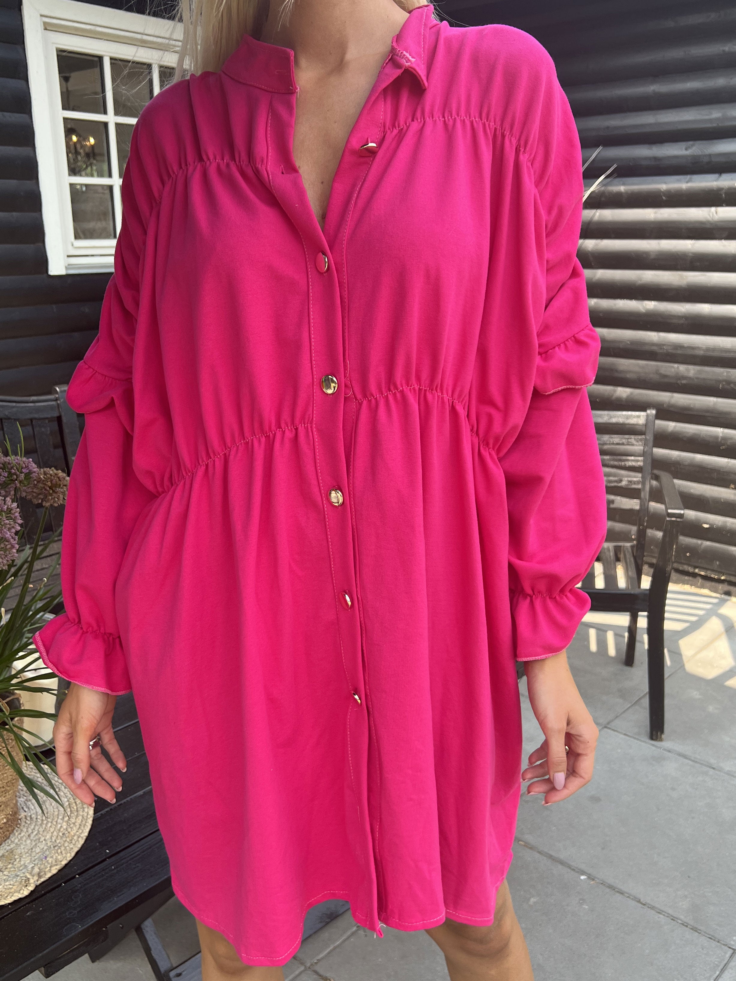 Monica Jersey - Sød joggingkjole med flæser